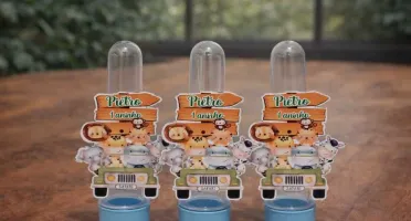 Kit Safari com 40 Lembrancinhas Personalizadas