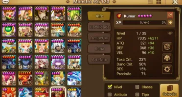 Conta Summoner War 13 nat 5