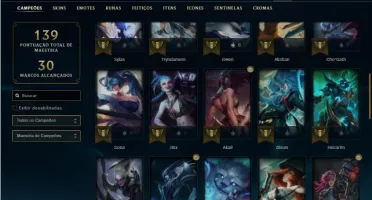 Conta Unranked com 48 Champs e 48 Skins ( 2 Ultimates )