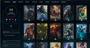 Conta Unranked com 48 Champs e 48 Skins ( 2 Ultimates )