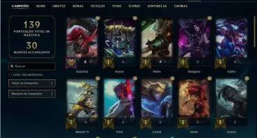 Conta Unranked com 48 Champs e 48 Skins ( 2 Ultimates )