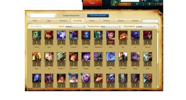 Conta league of legends//prata 5//33 campeões