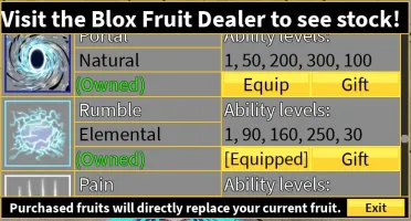 conta roblox full e frutas permanentes (kitsune, rumble etc)