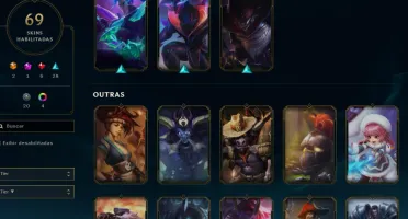 CONTA LOL- LVL 262 - 120 Champions - 69 Skins - FULL ACESSO