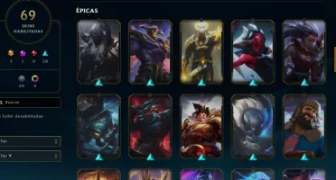 CONTA LOL- LVL 262 - 120 Champions - 69 Skins - FULL ACESSO