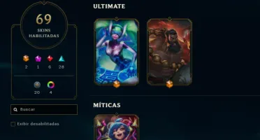 CONTA LOL- LVL 262 - 120 Champions - 69 Skins - FULL ACESSO