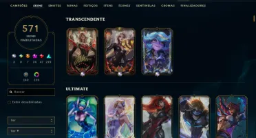 conta lol | skin Faker assinatura + Uzi + Caps | 500+ Skins