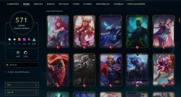 conta lol | skin Faker assinatura + Uzi + Caps | 500+ Skins