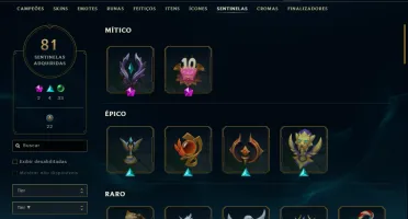 conta lol | skin Faker assinatura + Uzi + Caps | 500+ Skins