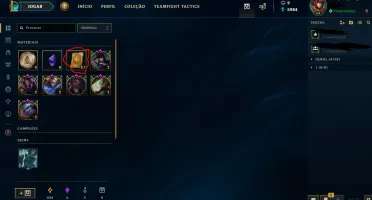 CONTA DIAMANTE 4, 51 SKINS, 53 CAMPEÕES