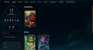Esmeralda 2 com 40 Champs e 13 Skins