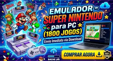 Emulador - Super Nintendo para PC (1800 Jogos)