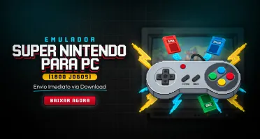 Emulador - Super Nintendo para PC (1800 Jogos)