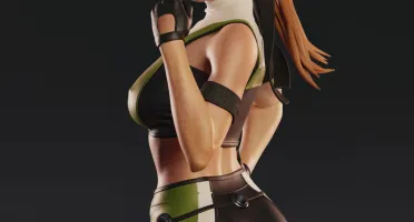Sonya Blade Mortal Kombat STL 3d
