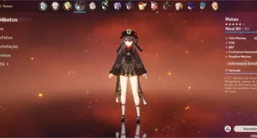 Vendo conta genshin AR55 10 personagens T5 3 Armas T5