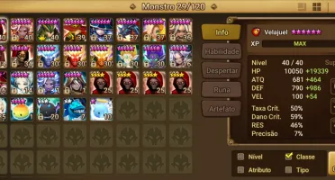conta summoners war Up