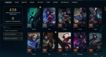 Conta prata 3 com Warwick Selvagem e Twitch Medieval (raras)
