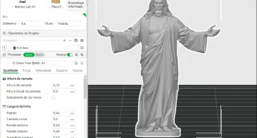 Jesus Cristo de Braços Abertos STL para Impressão 3D