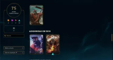 CONTA LOL 6 ANOS DE USO- VÁRIAS SKINS TOPS-ICONES TOPS
