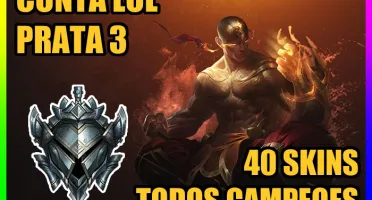 🔸Conta Lol 🔹 Prata 3 🔸 40 Skins 🔹113 Campeoes 🔸