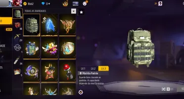 Conta de ff nível 60 muitas skins rara e muito mais