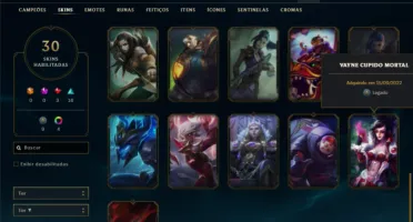Ouro 4 com 70 Champs e 30 Skins ( MAIN ADC )