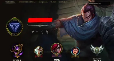 Conta De League Of Legends Prata 5, Nível 41
