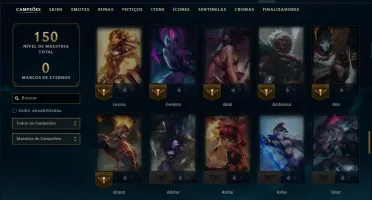 Esmeralda 4 com 95 Champs e 46 Skins + 1850 RP