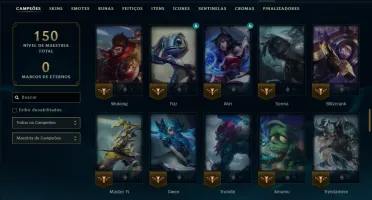 Esmeralda 4 com 95 Champs e 46 Skins + 1850 RP