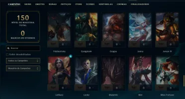 Esmeralda 4 com 95 Champs e 46 Skins + 1850 RP