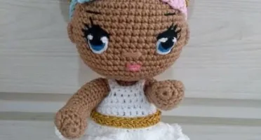 Amigurumi Boneca Algodão Doce