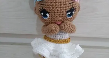Amigurumi Boneca Algodão Doce