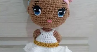 Amigurumi Boneca Algodão Doce