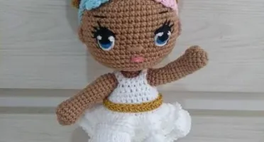 Amigurumi Boneca Algodão Doce