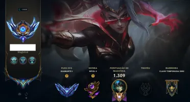 Conta Lol Ex Challenger com muitas skins e chromas raros