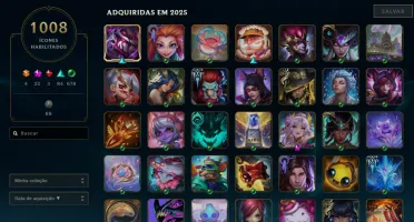 Conta Lol Ex Challenger com muitas skins e chromas raros