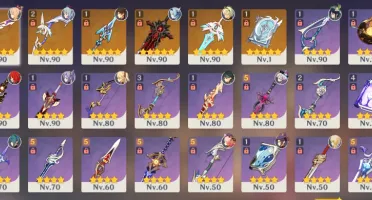 Ar 57- Ganyu, Venti, Zhongli, Eula, Xiao, Albedo Mais 6*
