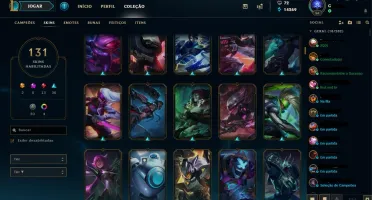 Conta de League Of Legends + 130 skins