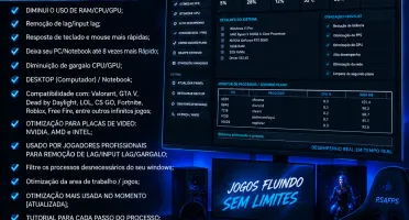 Otimização e Monitoramento Estrema do Seu Pc - Todos Jogos