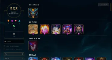 Conta league of legends/ lvl 321 /gold 1 / todos champions