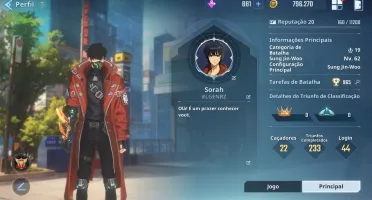Solo Leveling Level 61 Alice C3 Arma C4, Melin Fisher, Cha 1