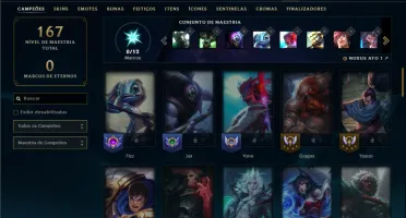 Ferro 4 com 60 Champs e 10 Skins
