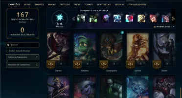 Ferro 4 com 60 Champs e 10 Skins