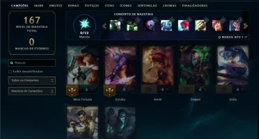 Ferro 4 com 60 Champs e 10 Skins