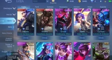 Conta mobile legends no preço.