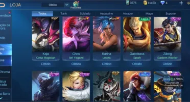 Conta mobile legends no preço.