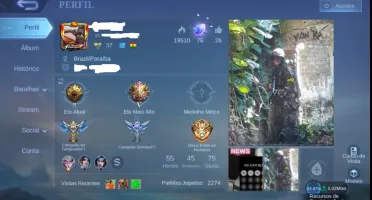Conta mobile legends no preço.
