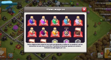 Conta clash of clans, CV11 full com mais de 8.000 gemas!!!