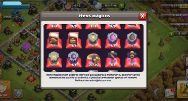 Conta clash of clans, CV11 full com mais de 8.000 gemas!!!