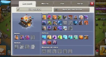 Conta clash of clans, CV11 full com mais de 8.000 gemas!!!